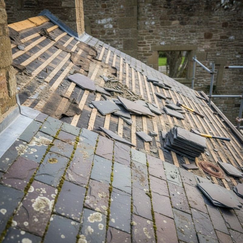 Slate Roof Construction detail